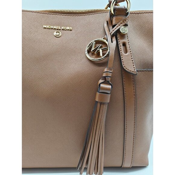 MICHAEL KORS Sullivan leather side pockets large tote bag - Brown/Luggage - Picture 10 of 15